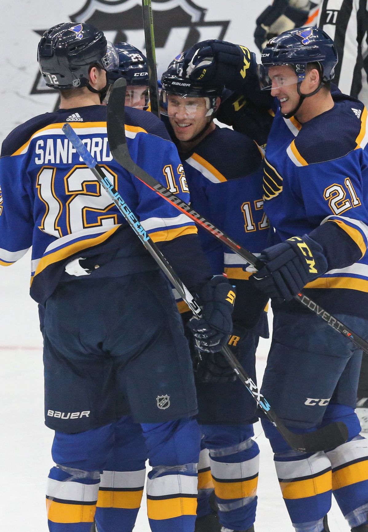 The Blues take on the Oilers at the Enterprise Center